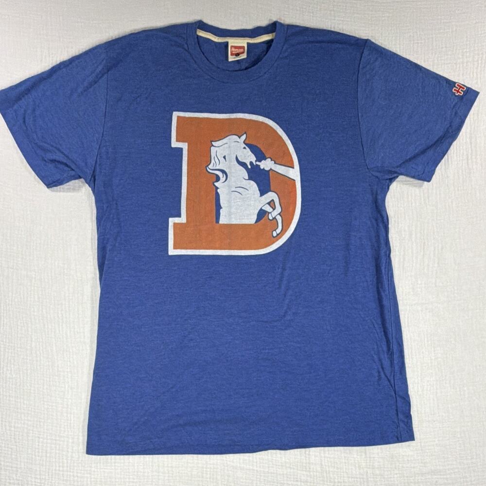 Homage Denver Broncos Men's SZ L Premium T-Shirt Size L NFL Football